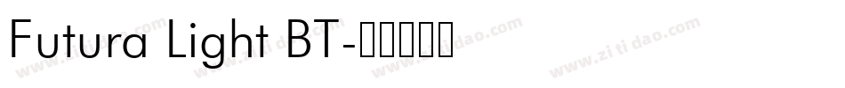 Futura Light BT字体转换